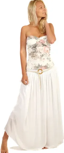 Glara Women's Long Color Maxi Skirt (2889501)