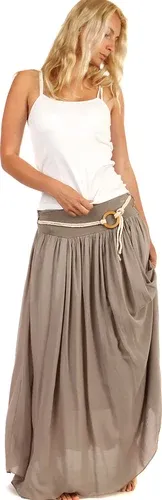 Glara Women's Long Color Maxi Skirt (2889502)