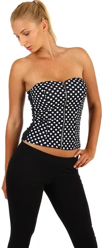 Glara Women's corset top with zipper (2886347)