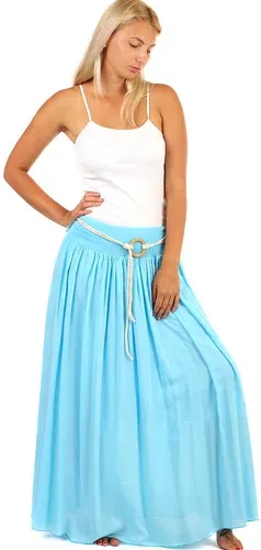 Glara Women's Long Color Maxi Skirt (3204714)