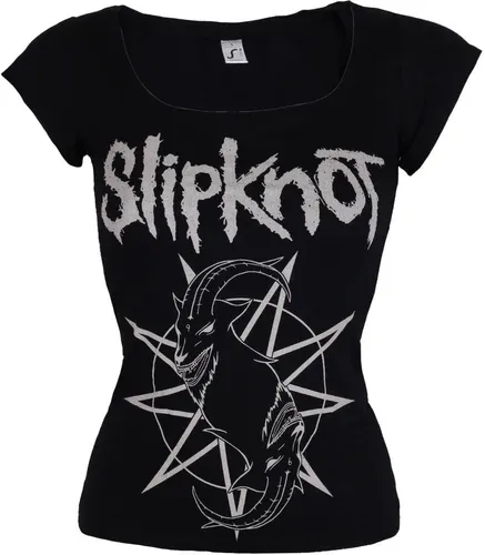 Camiseta de mujer Slipknot - Cabra Logotipo de la estrella - ROCK OFF - SKTS22LB (8050423)