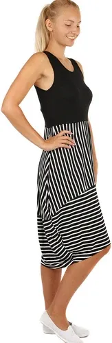 Glara Long summer dress with stripes (2885089)