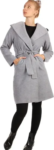 Glara Longer women's coat with hood (2884689)