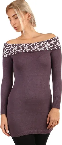 Glara Women's long-sleeved knitted dress (2884948)