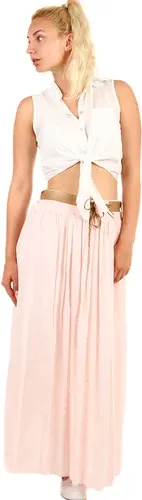 Glara Women's long skirt pockets (2887284)