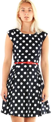 Glara Party polka dot dress retro style (7389337)