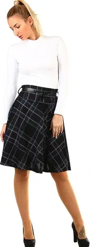 Glara Auntie skirt with checkered pattern (2887302)