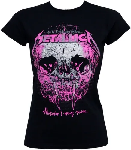 NNM Camiseta de mujer Metallica - Donde quiera que pueda vagar - Negro - RMTLGSBWHE (7810691)