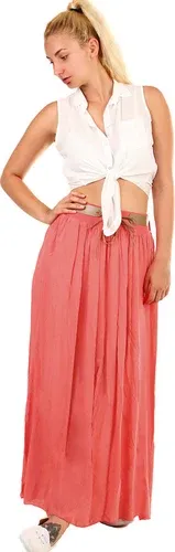 Glara Women's long skirt pockets (2887293)