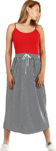 Glara Women's long dress with stripes (3818757)