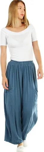 Glara Summer women's harem trousers with pockets (7905176)