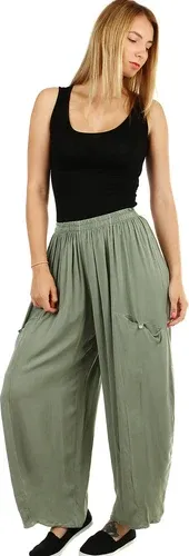 Glara Summer women's harem trousers with pockets (2888020)