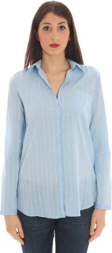 Camisa Manga Larga Mujer Gant Azul Claro (8378215)