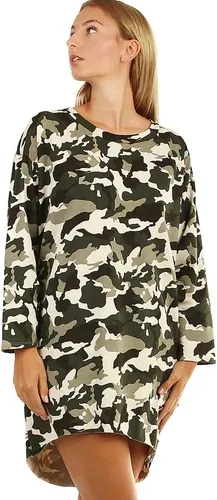 Glara Loose camouflage dress long sleeves (5573812)