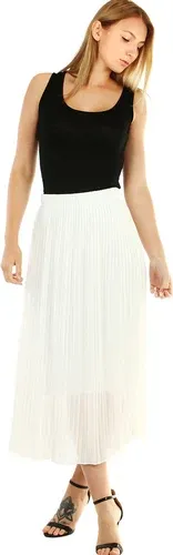 Glara Pleated midi skirt with smaller folds (2308702)