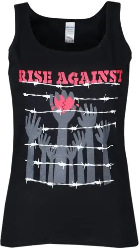 De las mujeres Camiseta sin mangas Rise Against - Prisionero - Negro - KINGS ROAD - 20099923 (7818969)