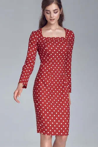 Glara Polka dot sleeveless dress with long sleeves (2308664)