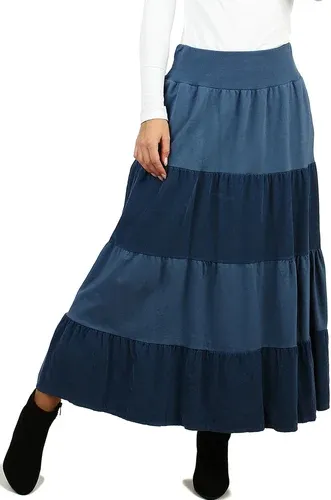 Glara Women's long corduroy skirt (6297161)