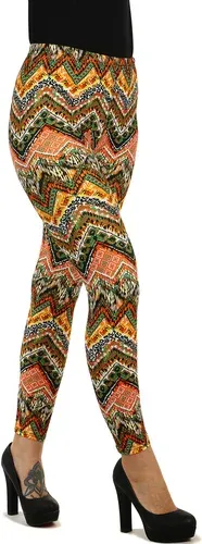 Glara Distinctive women's leggings with a geometric pattern (3818888)