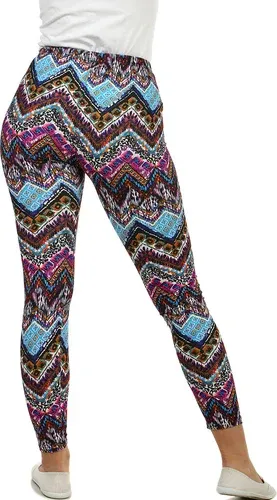 Glara Distinctive women's leggings with a geometric pattern (3818889)
