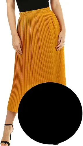 Glara Pleated midi skirt with smaller folds (7930316)