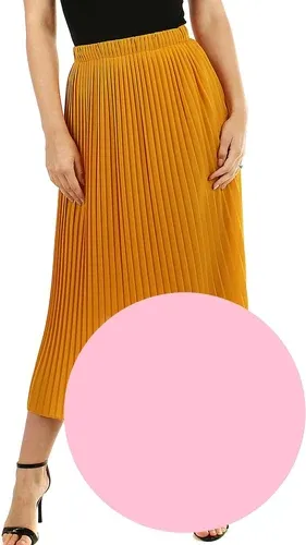Glara Pleated midi skirt with smaller folds (8655614)