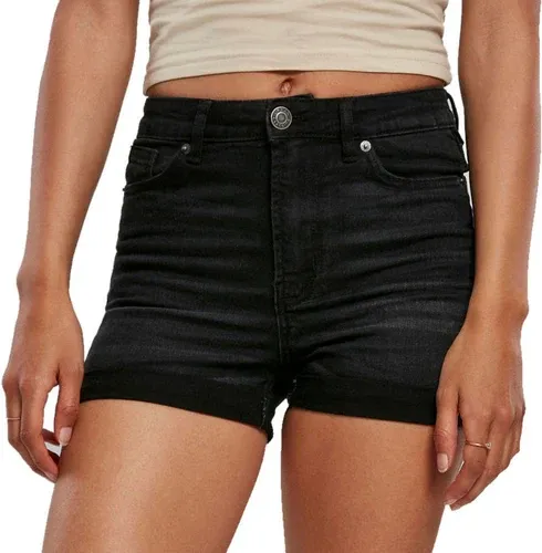 Pantalones cortos para mujer URBAN CLASSICS - negro real lavado - TB3452-negro real lavado (7820676)