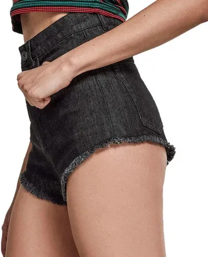 Pantalones cortos para mujer URBAN CLASSICS - Pantalones Cortos Vaqueros - negro lavado - TB2000-negro lavado (7820674)