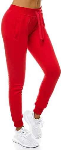 Pantalón de chándal para mujer rojo OZONEE JS/CK01 (3174164)