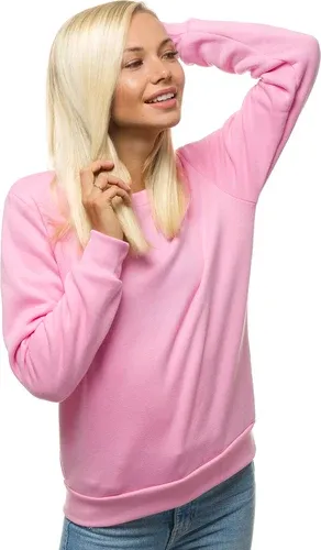 Sudadera de mujer rosa claro OZONEE JS/W01Z (3285479)
