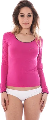 Camiseta Mujer Guess Jeans Rosa (8377809)