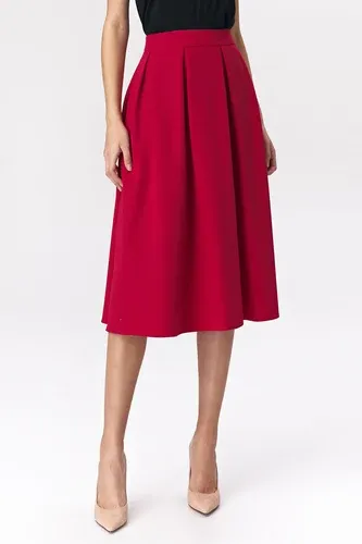 Glara Women's midi skirt with folds (3819092)