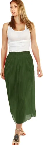 Glara Pleated midi skirt with smaller folds (7930315)