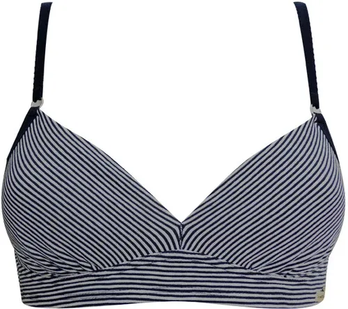 Glara Women's bra with stripes organic cotton (4905343)