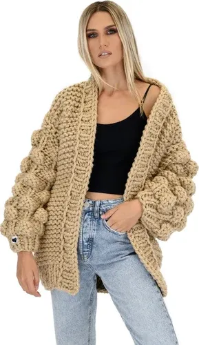 Mums Handmade Bubble Sleeve Cardigan - New Gold (3840624)