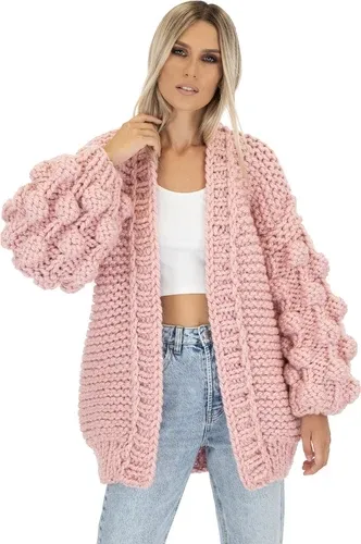 Mums Handmade Bubble Sleeve Cardigan - Pink (3840626)