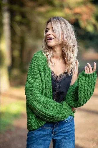 Glara Women's wool knitted cardigan (3813751)