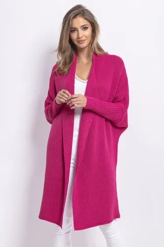 Glara Women's wool cardigan in midi length (3813765)