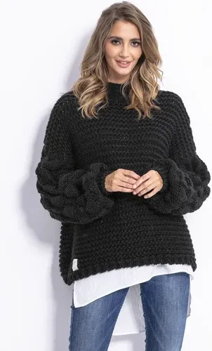 Glara Women's wool coarse knitted sweater (3813847)