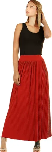 Glara Maxi pleated ladies skirt (3787047)