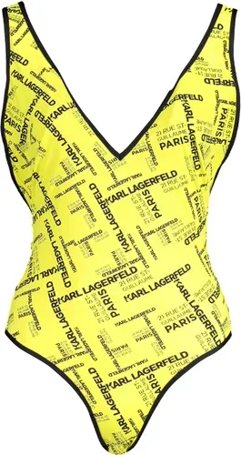 BaÑador Entero De Mujer Karl Lagerfeld Beachwear Amarillo (9023282)