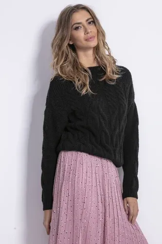 Glara Women's mohair sweater with boat neck (6815922)