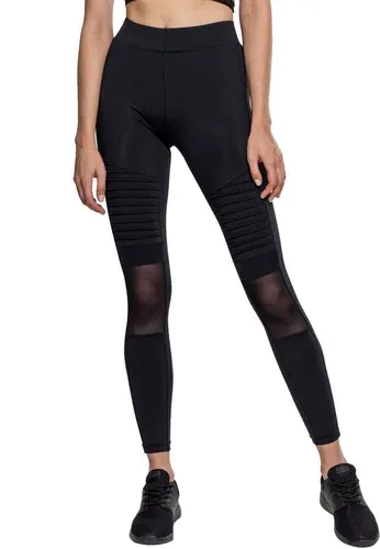 Pantalones de mujer (mallas) urban CLASSICS - Tech Mesh Biker Leggings - black - TB2034 (7822599)