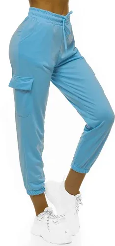 Pantalón de chándal para mujer azul claro OZONEE O/MB2001/21 (4642775)
