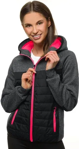 Chaqueta de mujer negra OZONEE JS/KSW4002 (5617496)