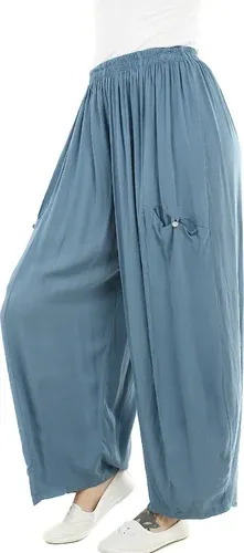 Glara Summer women's harem trousers with pockets (5114783)
