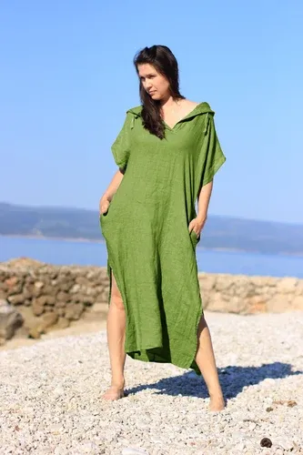 Glara Women's long oversized linen dress (5171290)