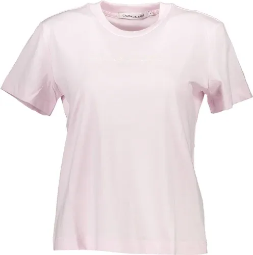 Camiseta De Manga Corta De Mujer Rosa Calvin Klein (8381334)