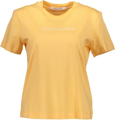 Camiseta Manga Corta Mujer Calvin Klein Naranja (8381333)