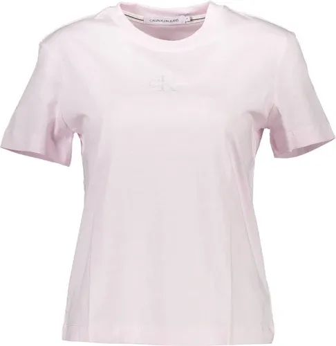 Camiseta De Manga Corta De Mujer Rosa Calvin Klein (8381353)